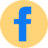 Facebook social media icon.